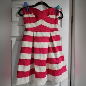 Jealous Tomato Pink And White Dress S